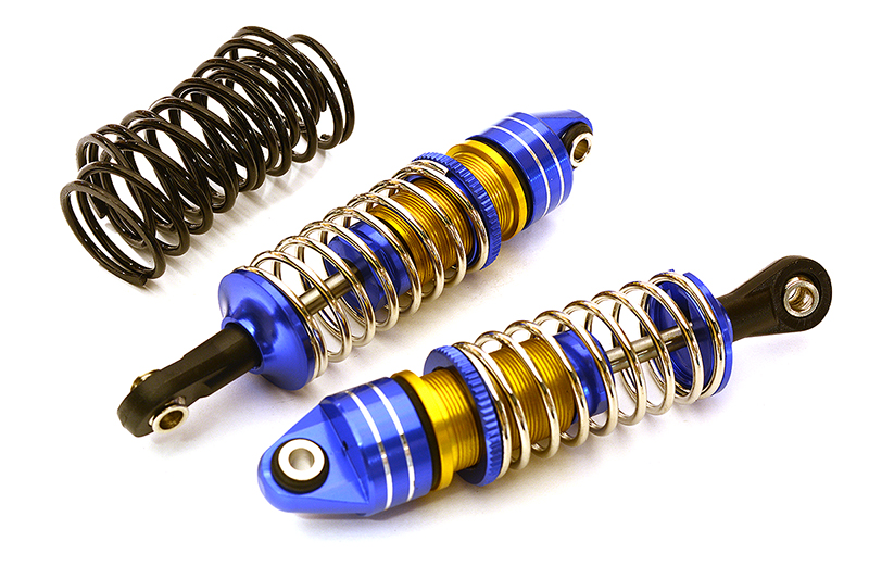 C28929BLUE Billet Machined Shock Set (2) for 1/10 Scale Off-Road R/C (L=70mm) - Image 1