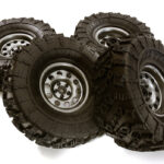 Metal Alloy 2.2 Size Wheel & Tire Set (4) for 1/10 Off-Road O.D. 131mm