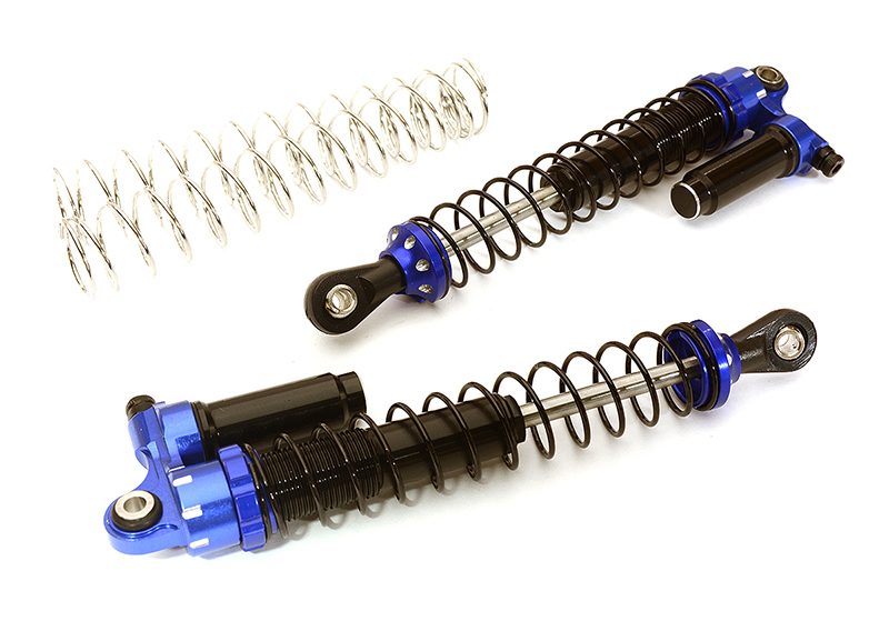 C28952BLUE Billet Machined Piggyback Shock(2) for 1/10 Size Off-Road Scale Crawler(L=100mm) - Image 1