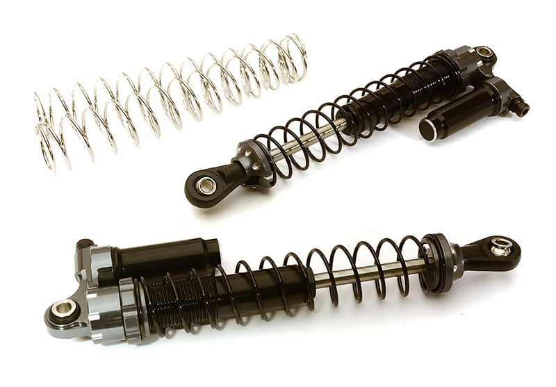 C28952GUN Billet Machined Piggyback Shock(2) for 1/10 Size Off-Road Scale Crawler(L=100mm) - Image 1