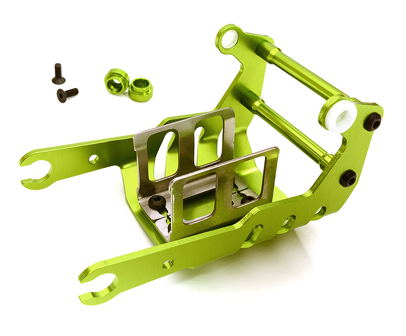C28960GREEN Alloy Battery Holder for Tamiya T3-01 Dancing Rider - Image 1