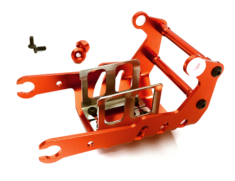 C28960RED Alloy Battery Holder for Tamiya T3-01 Dancing Rider - Image 1