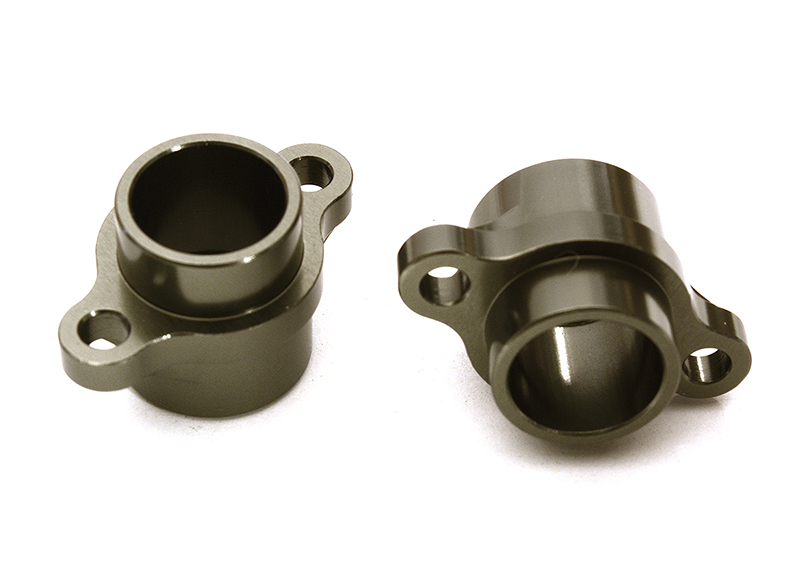 C28962GREY Billet Machined Rear Hub Carriers for Tamiya T3-01 Dancing Rider - Image 1