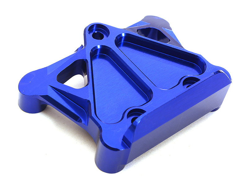 C28965BLUE Machined Rear Bulkhead for Arrma 1/10 Granite Voltage 2WD Mega Truck AR320384 - Image 1