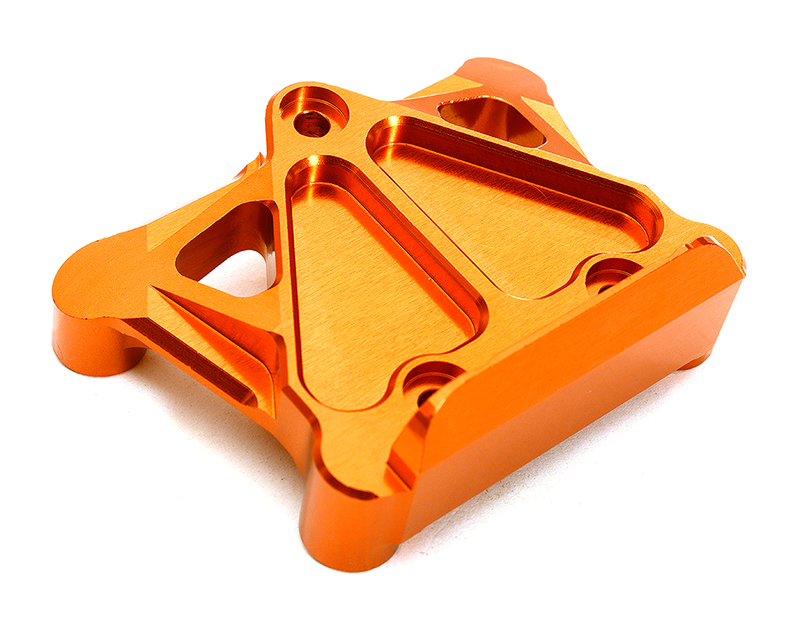 C28965ORANGE Machined Rear Bulkhead for Arrma 1/10 Granite Voltage 2WD Mega Truck AR320384 - Image 1