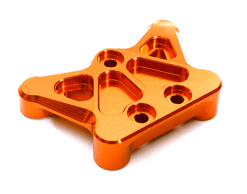 C28966ORANGE Machined Front Bulkhead for Arrma 1/10 Granite Voltage 2WD Mega Truck AR320384 - Image 1