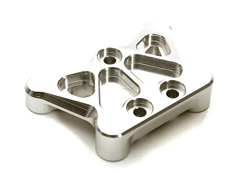 C28966SILVER Machined Front Bulkhead for Arrma 1/10 Granite Voltage 2WD Mega Truck AR320384 - Image 1