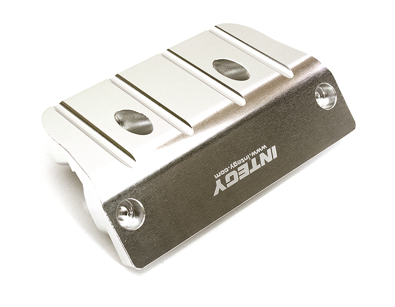 C28978SILVER Billet Machined Front Skid Plate for Arrma 1/8 Outcast 6S BLX (AR320363) - Image 1