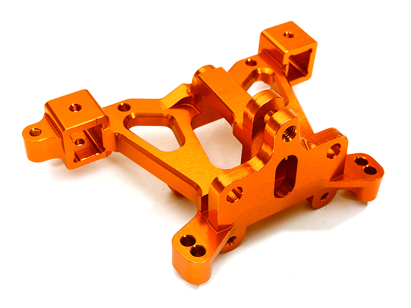 C28981ORANGE Billet Machined Rear Body Mount Support for Traxxas 1/10 E-Revo 2.0 5314 - Image 1