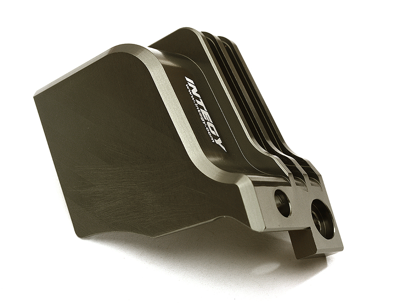 C28983GREY Billet Machined Grey Motor Gear Cover for Losi 1/5 Desert Buggy XL-E & 2.0 - Image 1