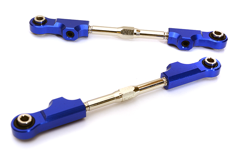 C28988BLUE Machined Rear Upper Links for Arrma 1/10 Granite Voltage 2WD Mega Truck AR330431 - Image 1