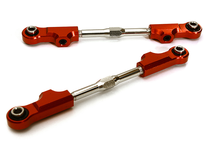 C28988RED Machined Rear Upper Links for Arrma 1/10 Granite Voltage 2WD Mega Truck AR330431 - Image 1