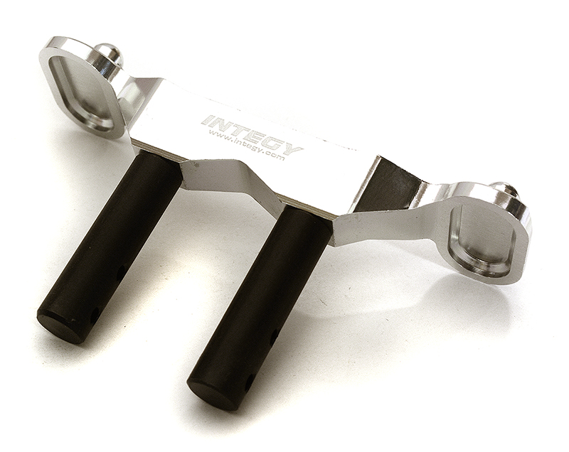 C28996SILVER Alloy Machined Front Body Mount for Arrma 1/10 Granite 4X4 3S BLX AR320404 - Image 1