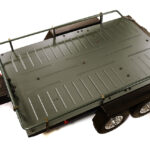 Machined Alloy Flatbed Dual Axle Car Trailer Kit for 1/10 Scale RC 515x316x120mm