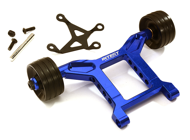 C29008BLUE Machined Aluminum Wheelie Bar for Arrma 1/10 Scale Granite 4X4 3S BLX AR320403 - Image 1