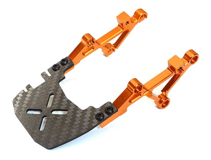 C29009ORANGE Machined Upper Deck for Tamiya T3-01 Dancing Rider - Image 1