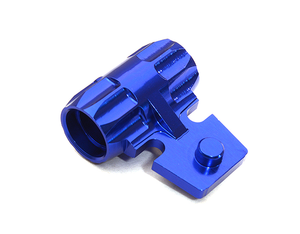 C29010BLUE Billet Machined Rear Gearbox Mount for Tamiya T3-01 Dancing Rider - Image 1