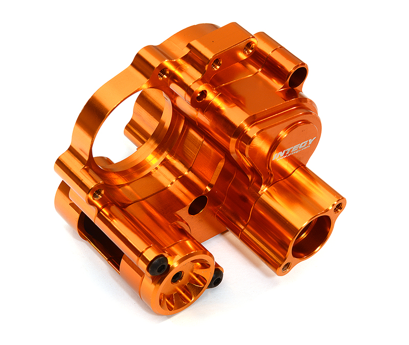 C29015ORANGE Billet Machined Gearbox for Tamiya T3-01 Dancing Rider - Orange - Image 1
