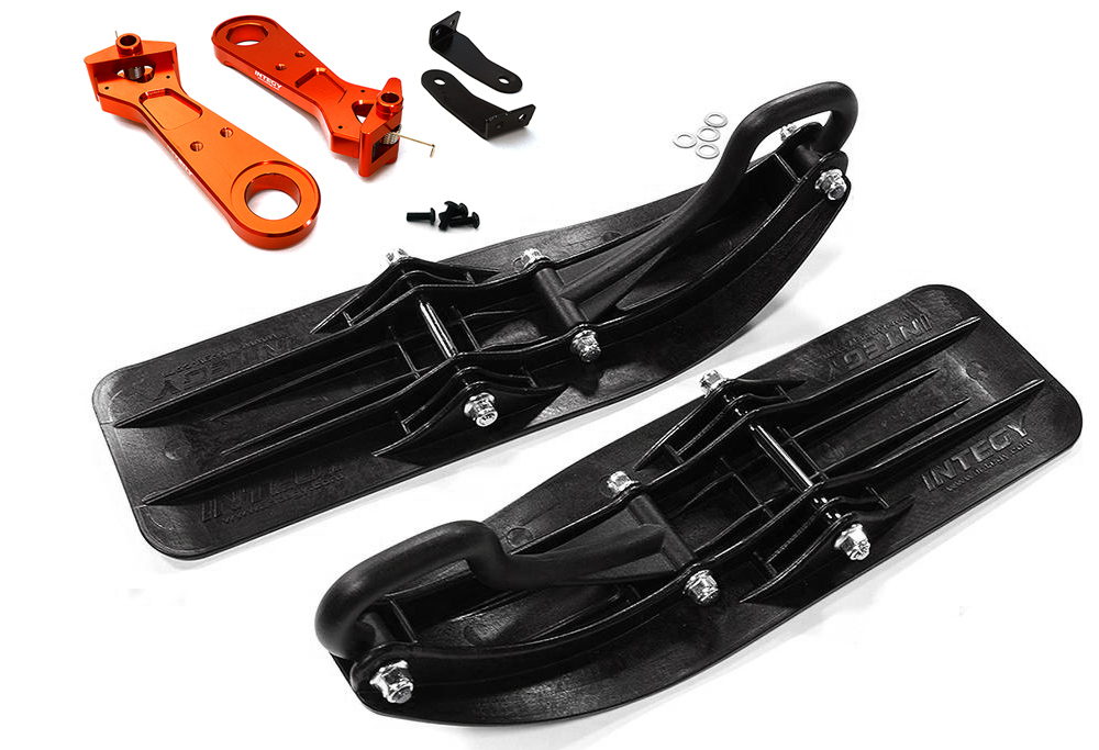 C29016RED Front Sled Ski Attachment Set for Losi 1/5 Desert Buggy XL-E & 2.0 (for RWD) - Image 1