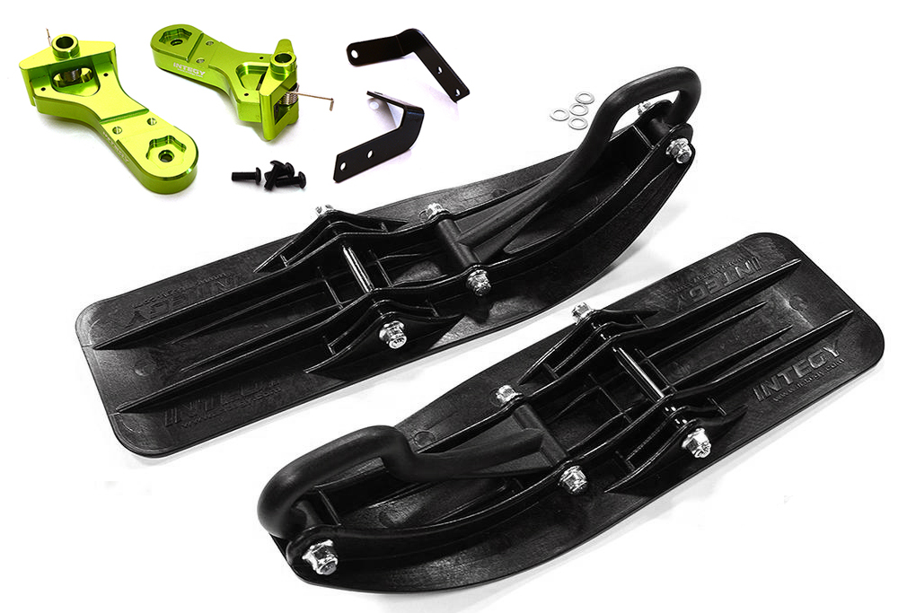 C29018GREEN Front Sled Ski Attachment Set for Arrma 1/10 Granite Voltage 2WD Mega Truck - Image 1