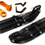 Front Sled Ski Attachment Set for Arrma 1/8 Kraton 6S BLX (for RWD Operation)