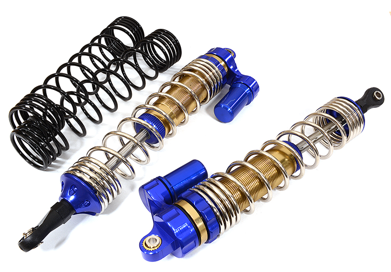 C29045BLUE Piggyback Front Shock (2) for Traxxas 1/7 Unlimited Desert Racer (L=140mm) 8450 - Image 1