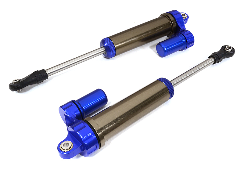 C29046BLUE Piggyback Front Shock (2) for Traxxas 1/7 Unlimited Desert Racer (L=140mm) 8451 - Image 1