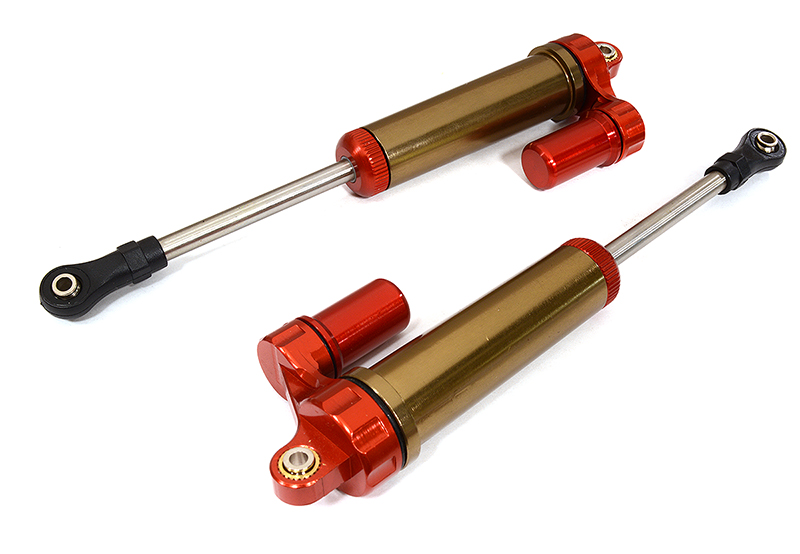 C29046RED Piggyback Front Shock (2) for Traxxas 1/7 Unlimited Desert Racer (L=140mm) 8451 - Image 1