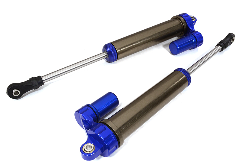 C29047BLUE Piggyback Rear Shock (2) for Traxxas 1/7 Unlimited Desert Racer (L=160mm) 8461 - Image 1
