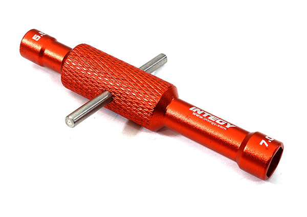 C29061RED Dual Size Hex Socket Wrench 5.5mm + 7mm - Red - Image 1