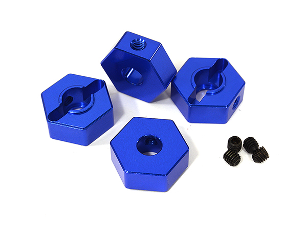 C29090BLUE Billet Machined Wheel Hex (4) for Arrma 1/10 Granite 4X4 3S BLX AR310871 - Image 1