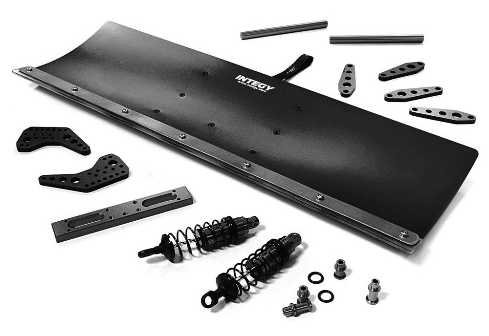 C29091BLACK Alloy Machined 550mm Snowplow Kit for Losi 1/5 Desert Buggy XL-E - Image 1