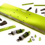 Alloy Machined 500mm Snowplow Kit for Arrma 1/8 Kraton 6S BLX - Green