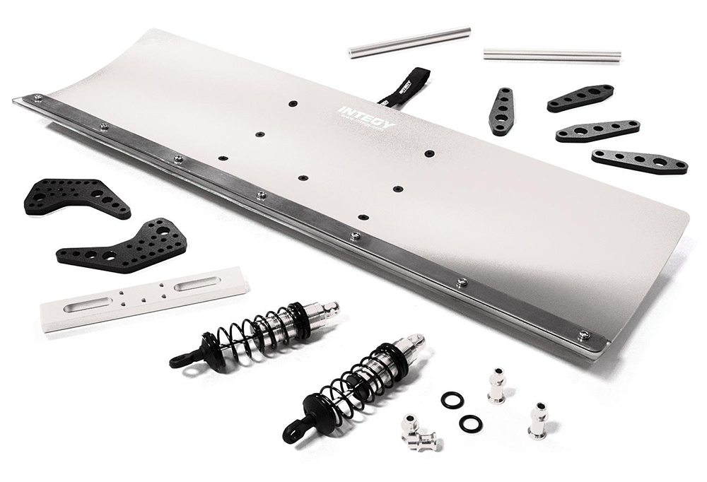 C29092SILVER Alloy Machined 500mm Snowplow Kit for Arrma 1/8 Kraton 6S BLX - Image 1