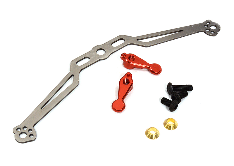 C29097RED Billet Machined Support Arm for Tamiya T3-01 Dancing Rider - Image 1