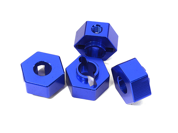 C29101BLUE Machined Wheel Hex (4) for Arrma 1/10 Granite Voltage 2WD Mega Truck AR320386 - Image 1