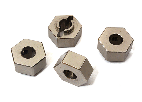 C29101GREY Machined Wheel Hex (4) for Arrma 1/10 Granite Voltage 2WD Mega Truck AR320386 - Image 1