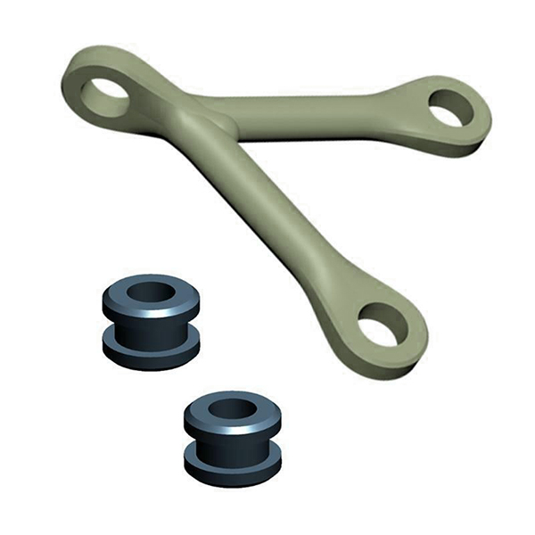 C29111 Front/Rear Bridge Fixings JK015-56 Green for HG-P801 1/12 8X8 RC Military Truck - Image 1