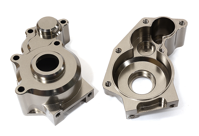 C29126GREY Billet Machined Center Gearbox Housing for Element RC 1/10 Scale Enduro Sendero - Image 1