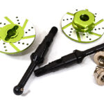 Billet Machined Rear Drive Shaft w/Disc Brake (2) for Tamiya T3-01 Dancing Rider