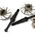 Billet Machined Rear Drive Shaft w/Disc Brake (2) for Tamiya T3-01 Dancing Rider