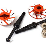 Billet Machined Rear Drive Shaft w/Disc Brake (2) for Tamiya T3-01 Dancing Rider