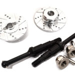 Billet Machined Rear Drive Shaft w/Disc Brake (2) for Tamiya T3-01 Dancing Rider