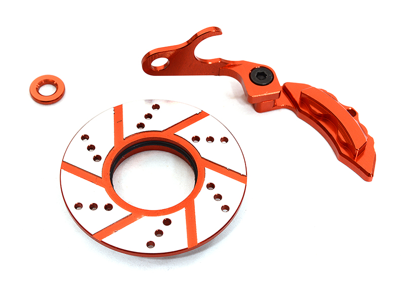 C29131RED Billet Machined Front Disc Brake for Tamiya T3-01 Dancing Rider - Image 1