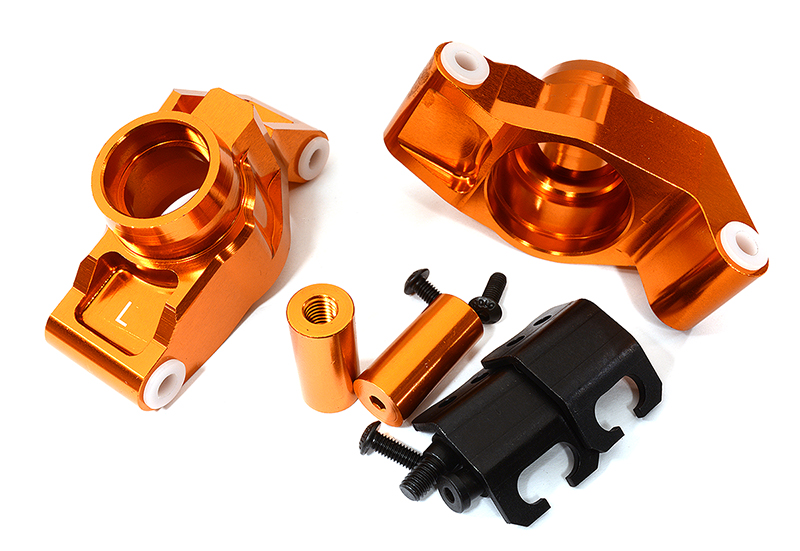 C29146ORANGE Snowmobile & Sandmobile Option Rear Hubs for Traxxas 1/10 Maxx - Image 1