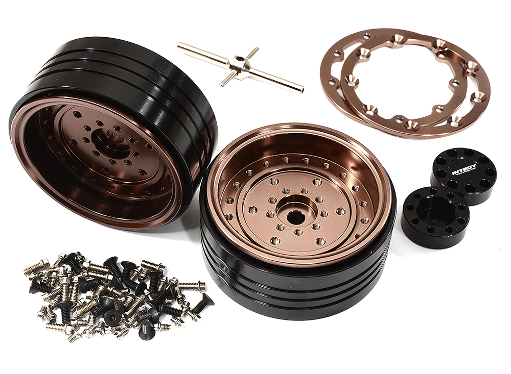 C29151BRONZE Billet Machined Alloy Beadlock Wheels for Element RC 1/10 Scale Enduro Sendero - Image 1