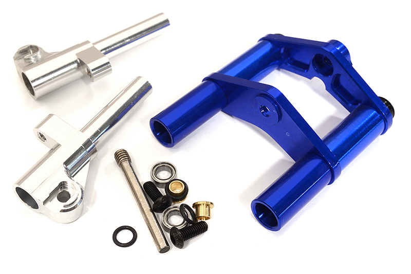 C29155BLUE Billet Machined Front Fork Upgrade Set for Tamiya T3-01 Dancing Rider - Image 1