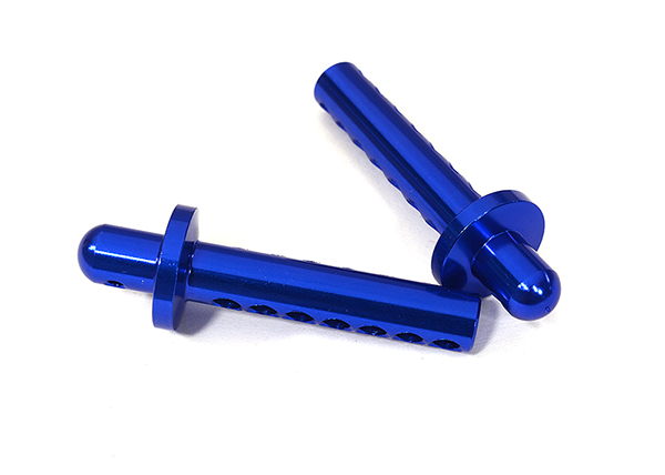 C29157BLUE Billet Machined Body Posts with 7 Holes for Element RC 1/10 Scale Enduro Sendero - Image 1