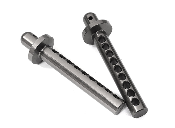 C29158GREY Billet Machined Body Posts with 9 Holes for Element RC 1/10 Scale Enduro Sendero - Image 1