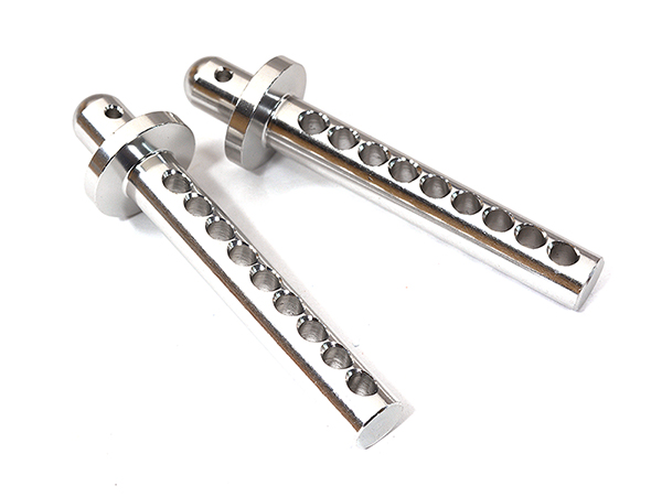 C29158SILVER Billet Machined Body Posts with 9 Holes for Element RC 1/10 Scale Enduro Sendero - Image 1